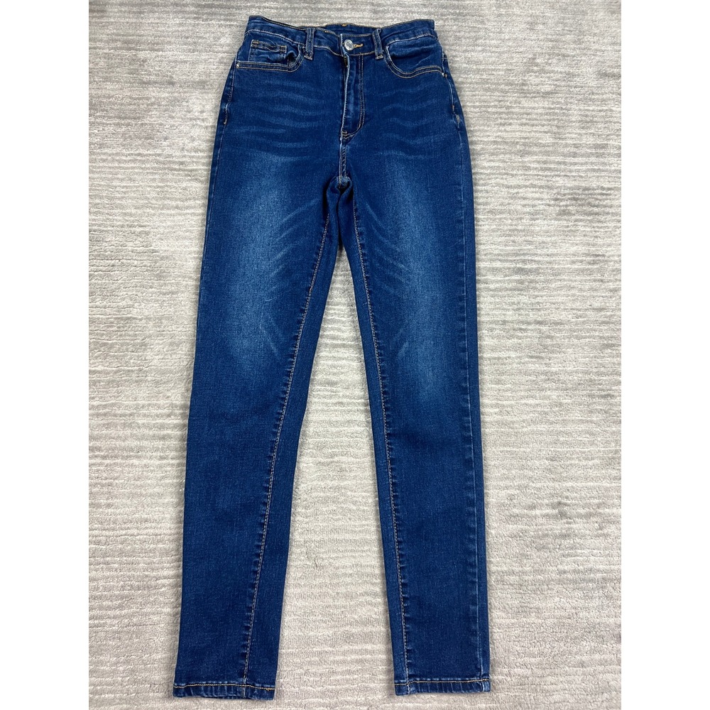 SHEIN Jeans Women S‎ 4 Blue High Rise Skinny Dark Wash Stretch Denim 28273